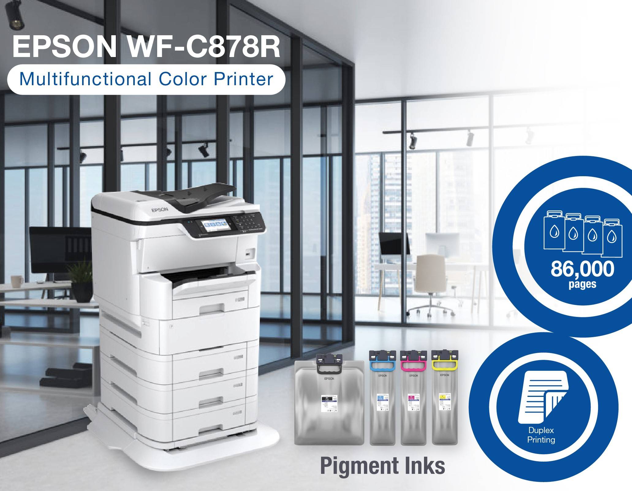Epson Workforce Pro Wf C878r Multifunction Color Printer Aws Cambodia Ltd 0737