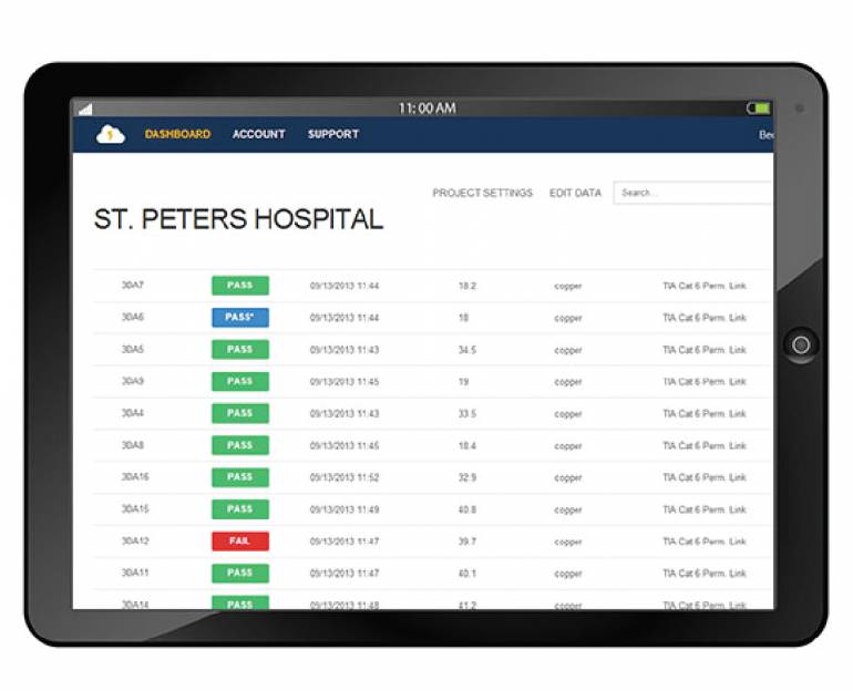 LinkWare™ Live – Copper/Fiber cable testing and certification management service